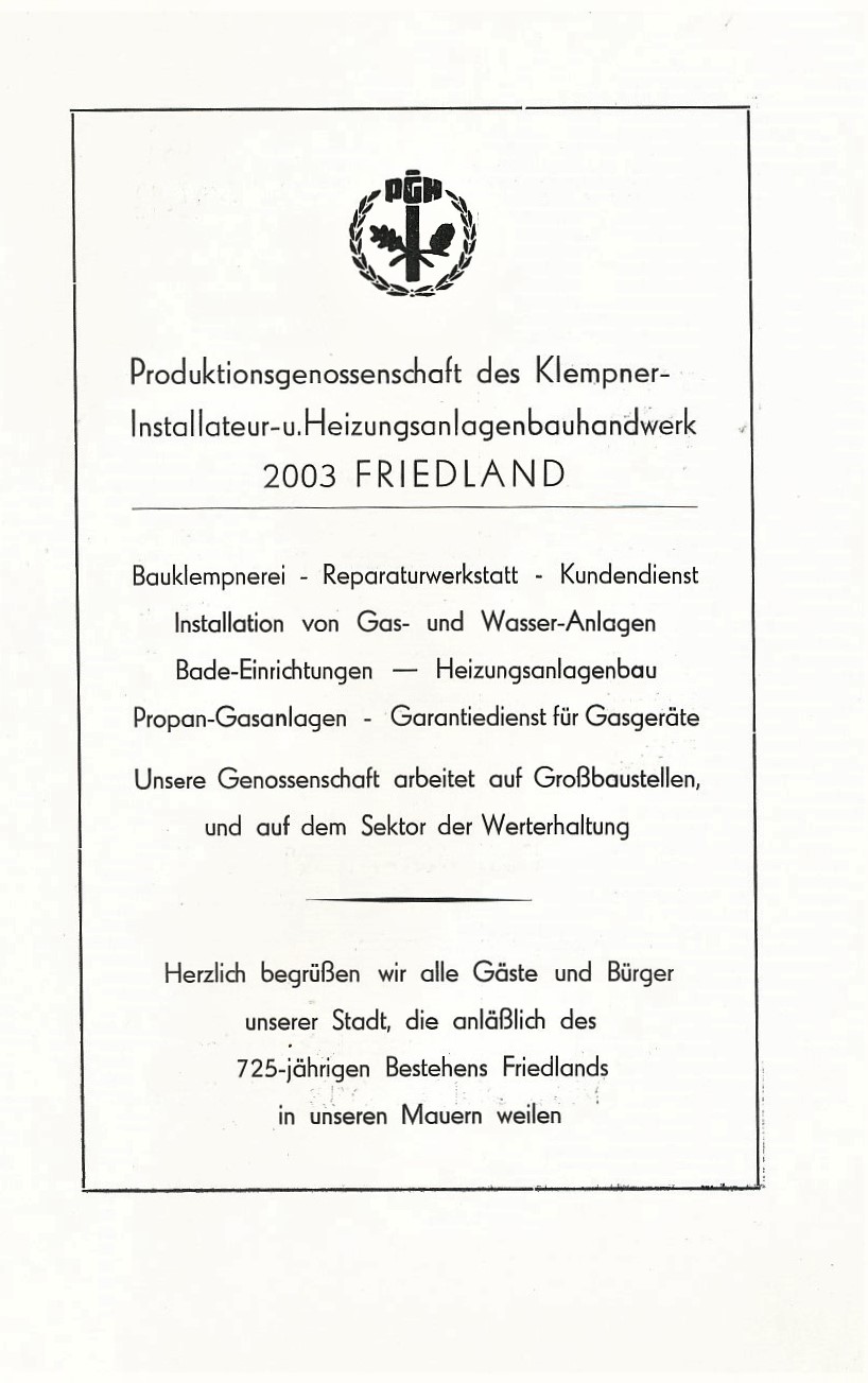 Festschrift 725 Jahre Friedland 1969 087