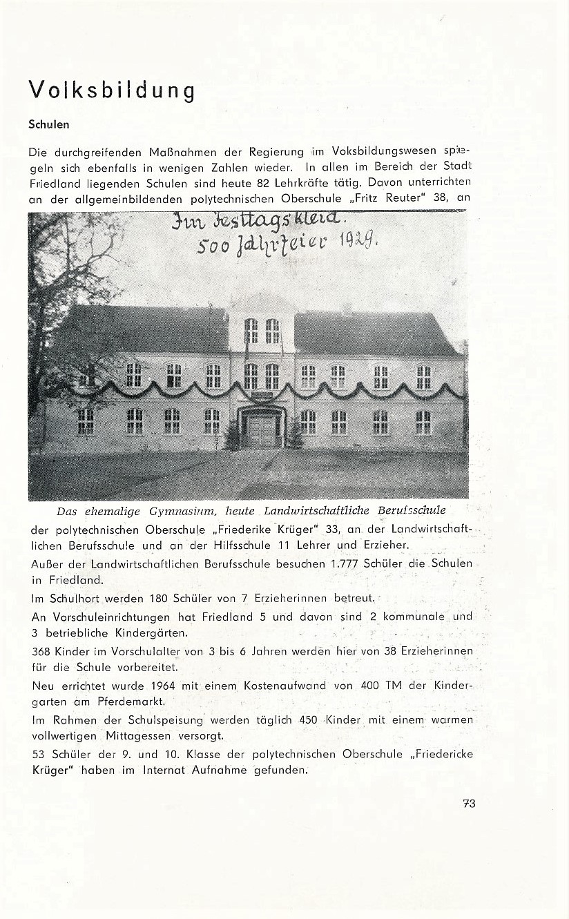 Festschrift 725 Jahre Friedland 1969 073