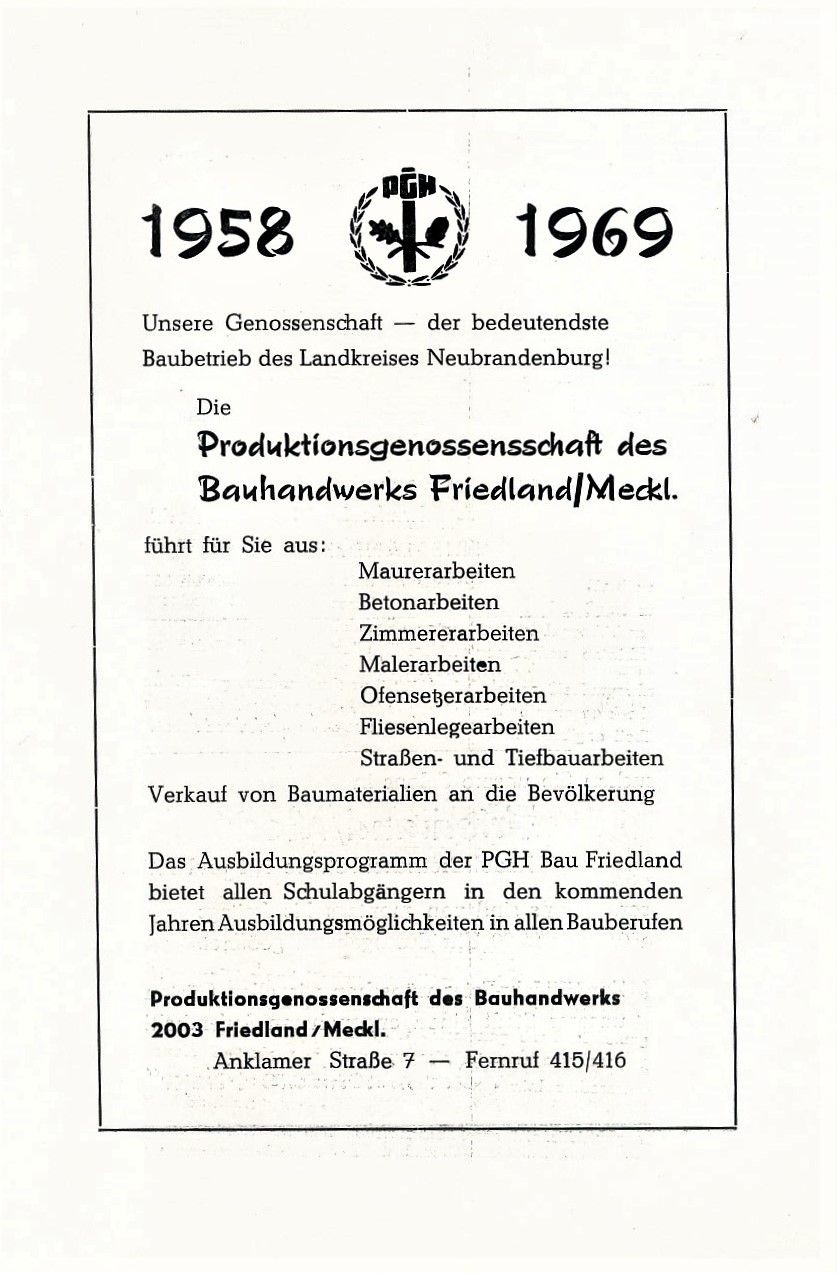 Festschrift 725 Jahre Friedland 1969 085