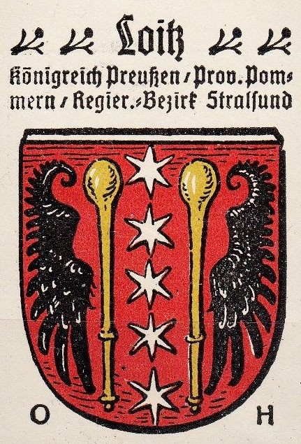 Wappen von Loitz 1910