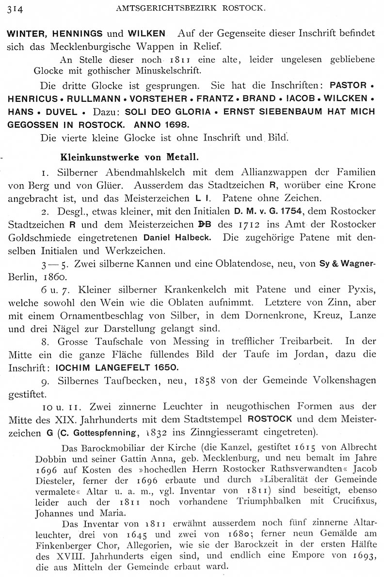 Volkenshagen Schlie Bd 1 S 314
