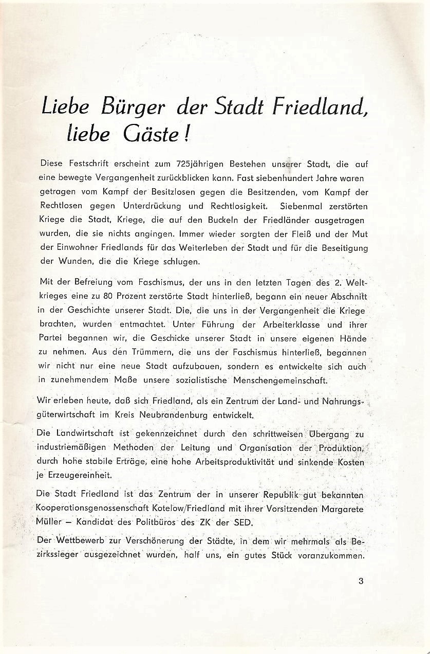 Festschrift 725 Jahre Friedland 1969 003