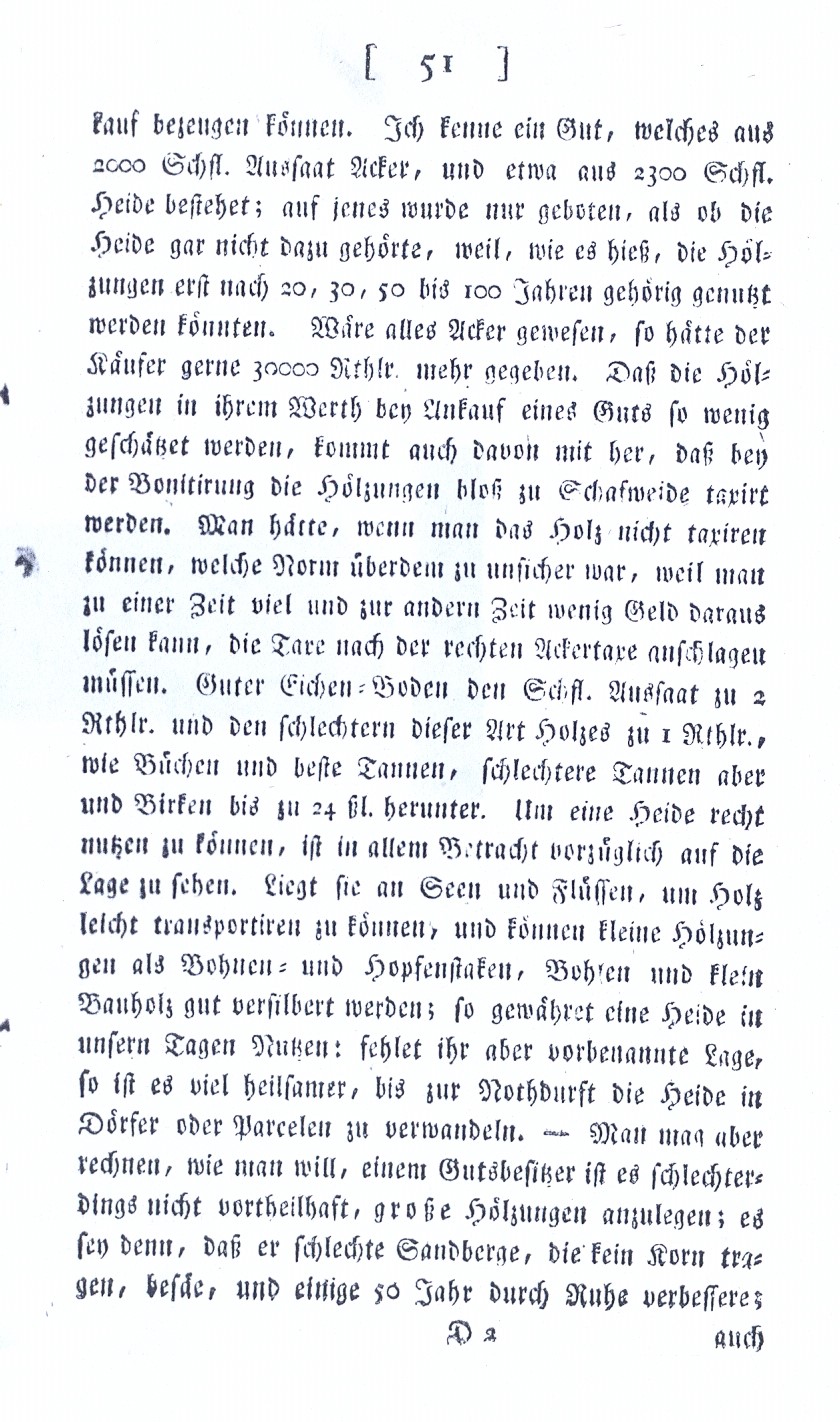 RH Becker 1793 Unterschied Acker und Holzertrag S. 51
