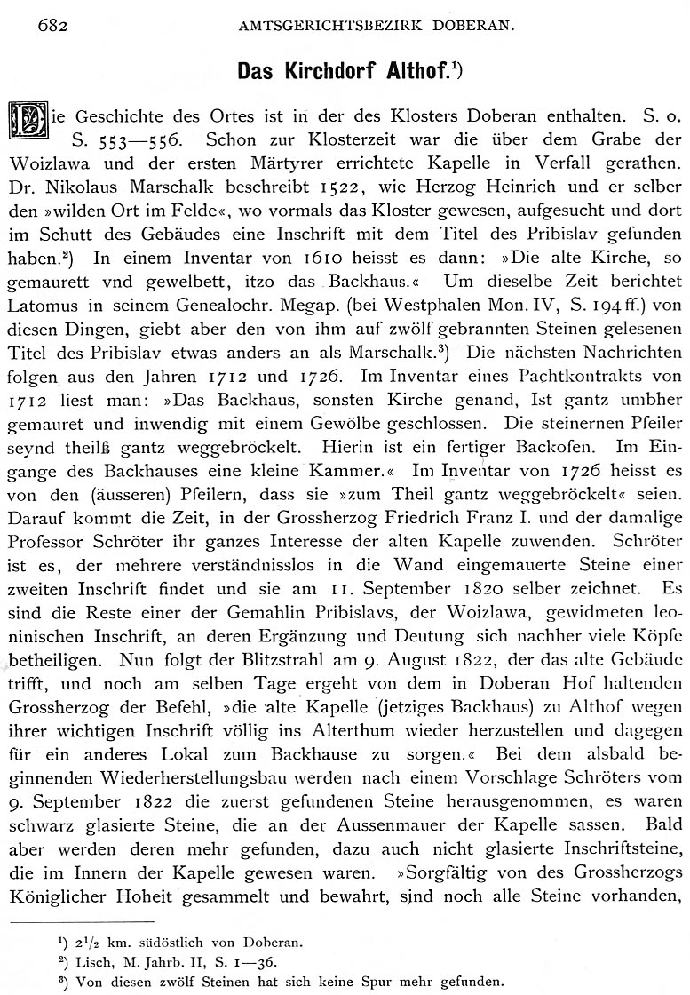 Ribnitzer Waldungen Julius Garthe Revisions-Erachten 1876 1
