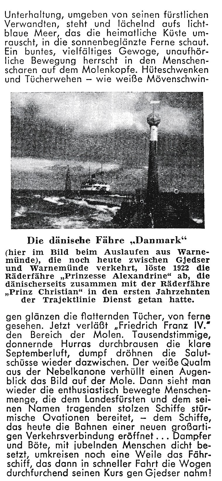 Warnemünde Einweihung Trajekt 1963 05b