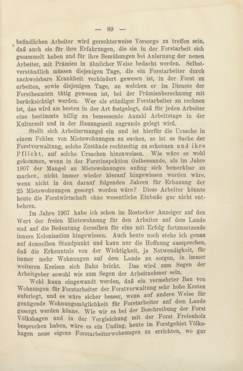 "Zur Forstarbeiterfrege in Mecklenburg" Adolf von Oertzen 1914 098