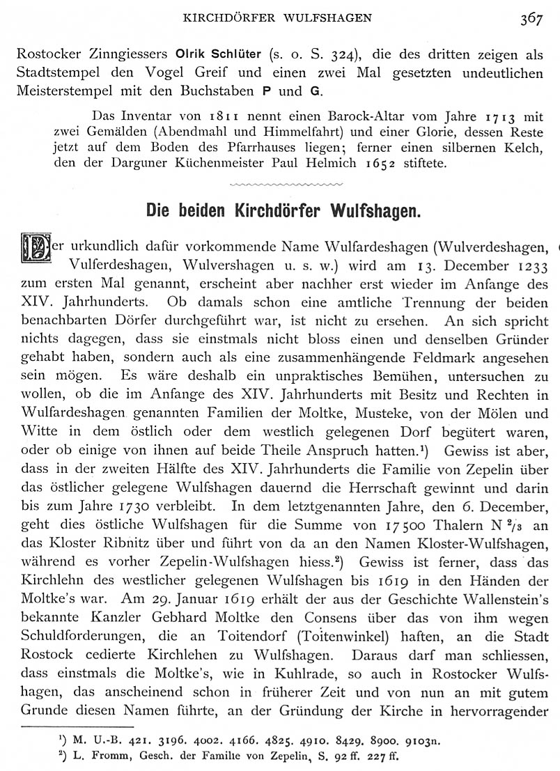 Wulfshagen Schlie Bd 1 S 367