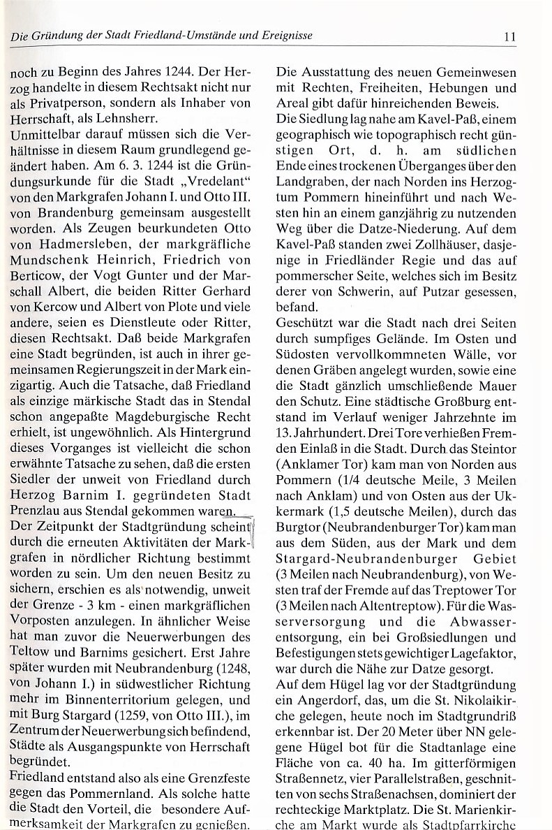 Festschrift 750 Jahre Friedland 1994 011