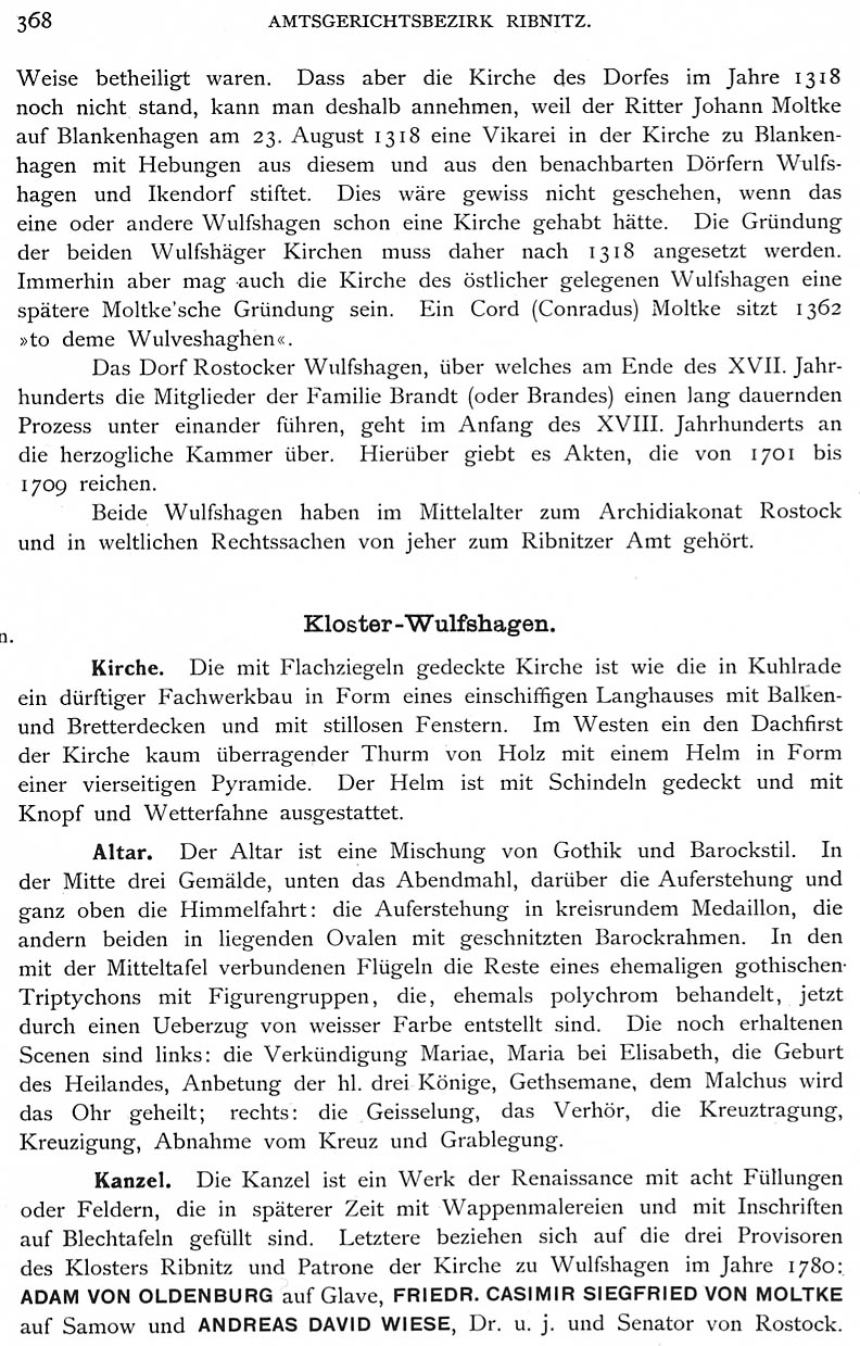 Wulfshagen Schlie Bd 1 S 368