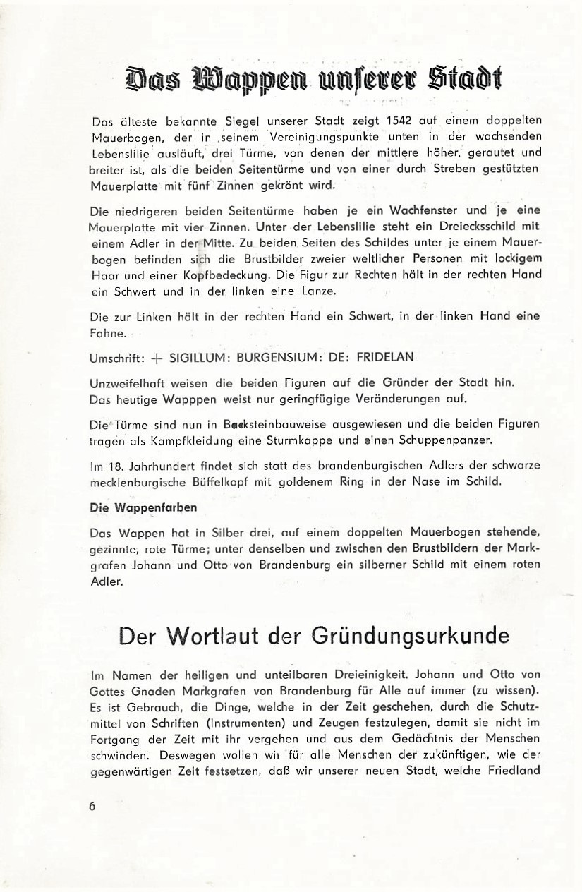 Festschrift 725 Jahre Friedland 1969 006