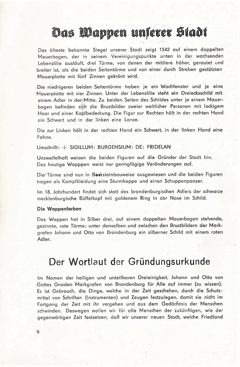 Festschrift 725 Jahre Friedland 1969 006