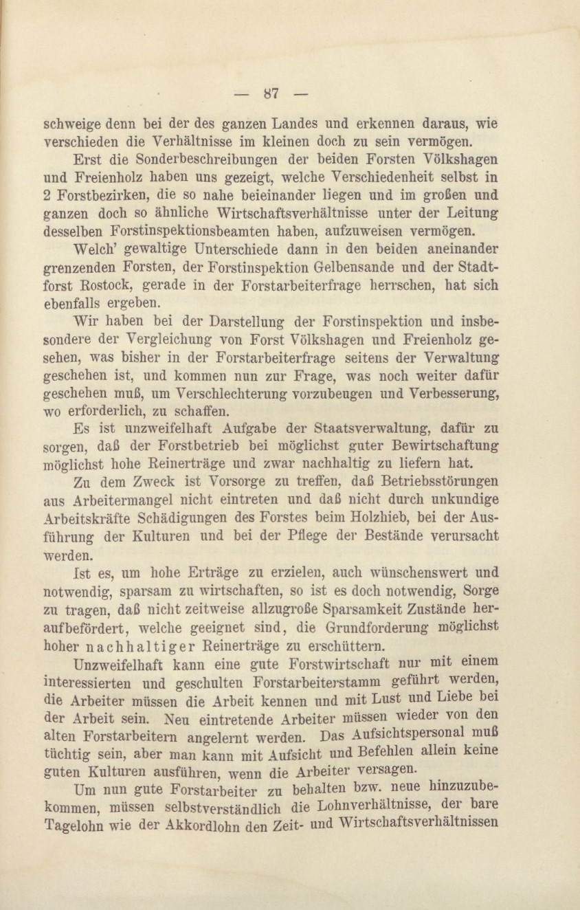 "Zur Forstarbeiterfrege in Mecklenburg" Adolf von Oertzen 1914 096