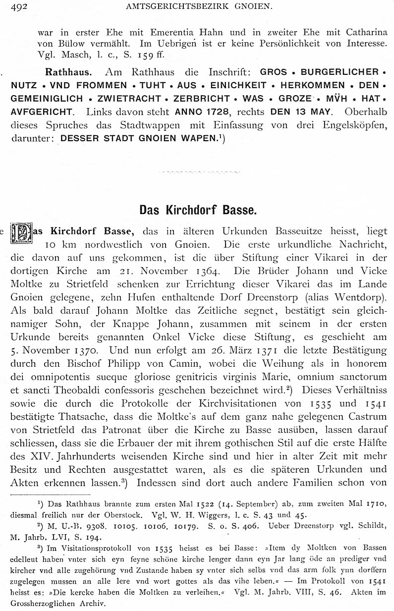 Gnoien Schlie Bd 1 S 492