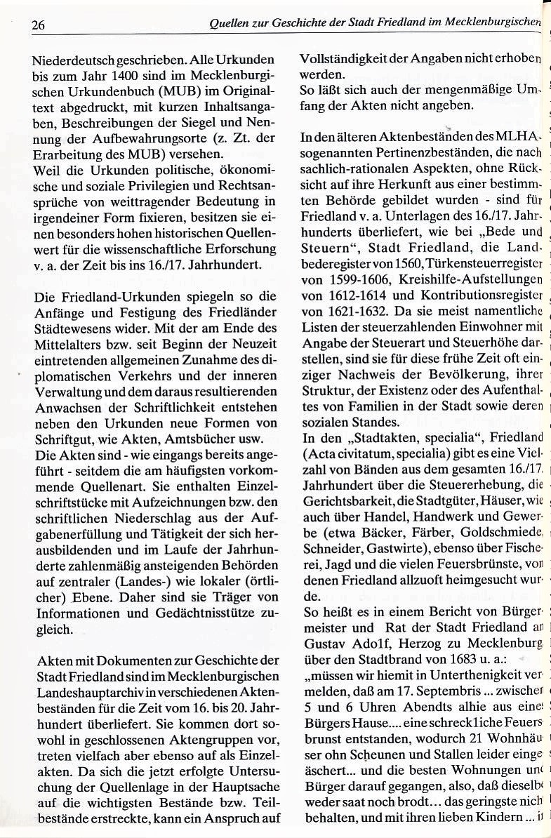 Festschrift 750 Jahre Friedland 1994 026
