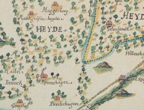 Datei:RH Die Rostocker Heide im Hoinkhusen Atlas um 1700 a.jpg
