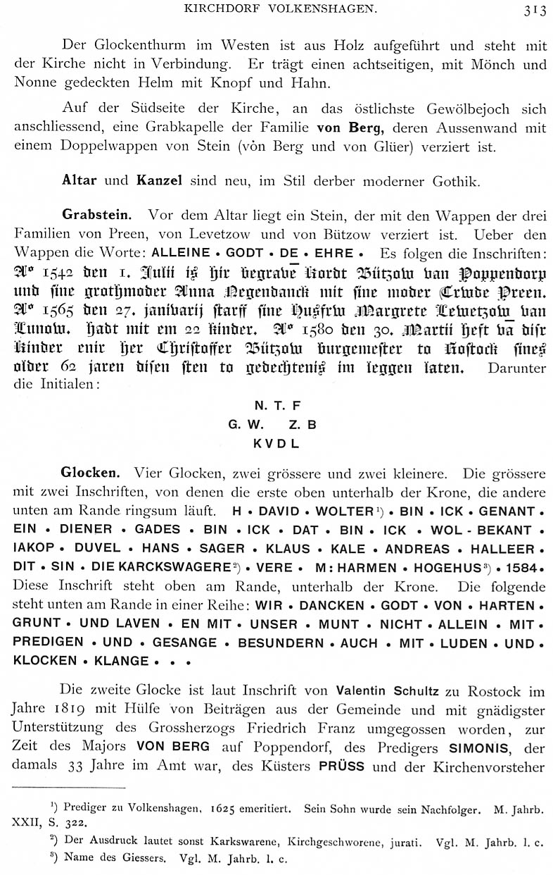 Volkenshagen Schlie Bd 1 S 313