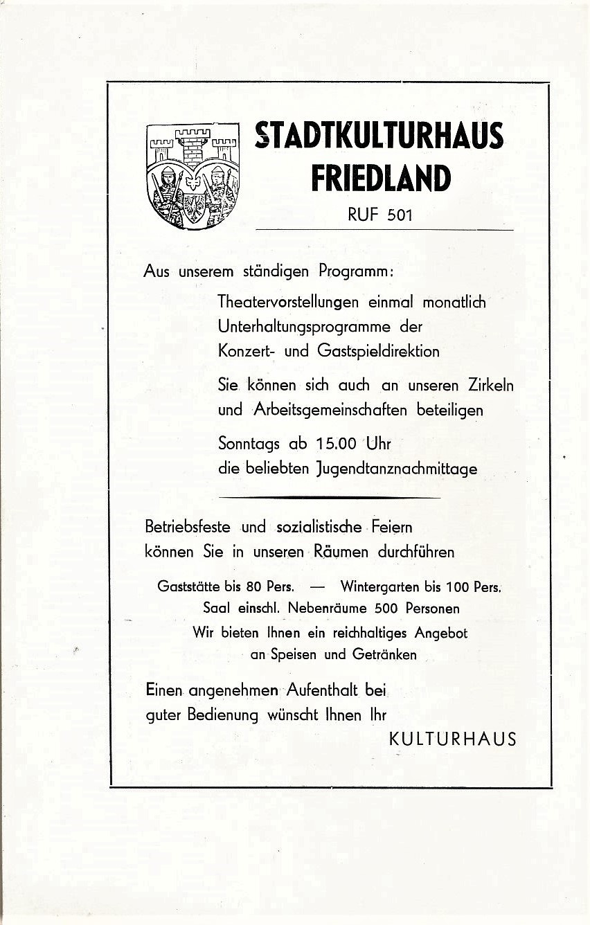 Festschrift 725 Jahre Friedland 1969 090
