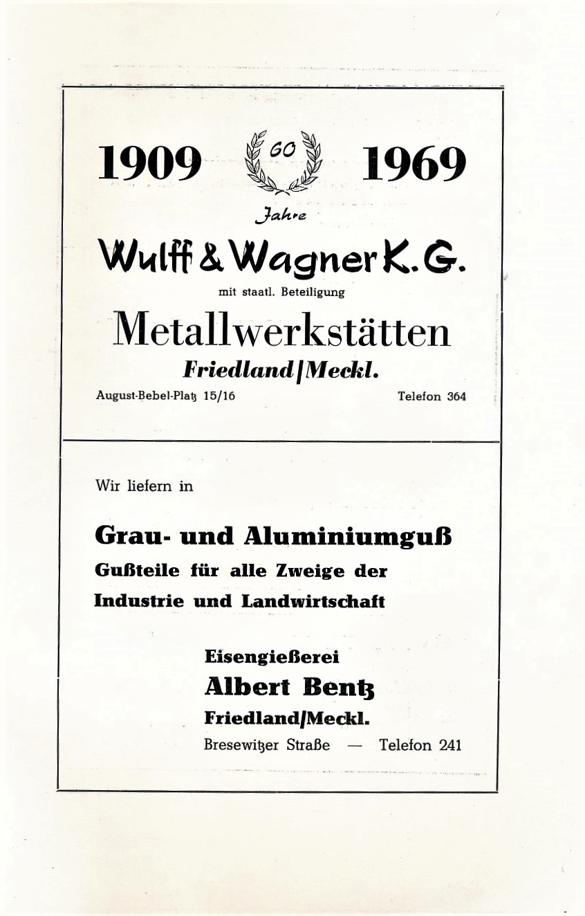 Festschrift 725 Jahre Friedland 1969 093