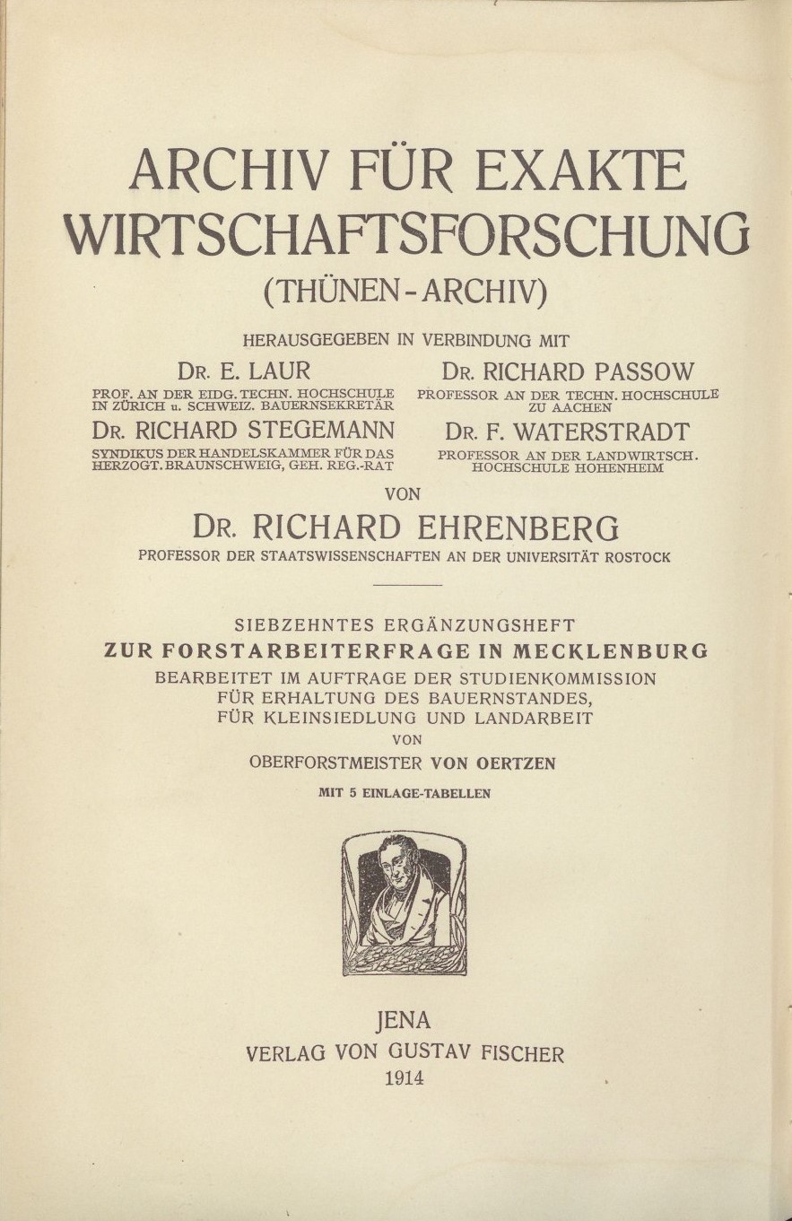 "Zur Forstarbeiterfrege in Mecklenburg" Adolf von Oertzen 1914 003