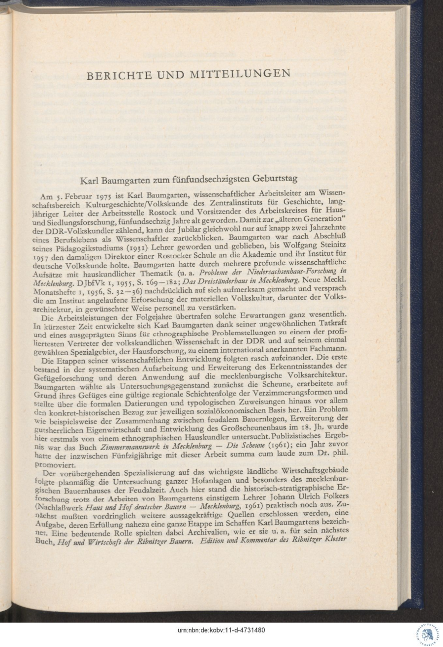 Baumgarten 1975 fünfundsiebzigster Geburtstag 197