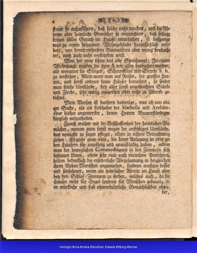 "Einige Gedanken über Wadel- oder Wahl-Zeit beim Holzfällen" 1744 Vorwort 02