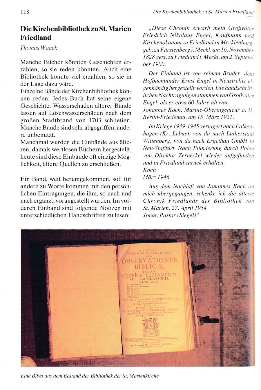 Festschrift 750 Jahre Friedland 1994 118