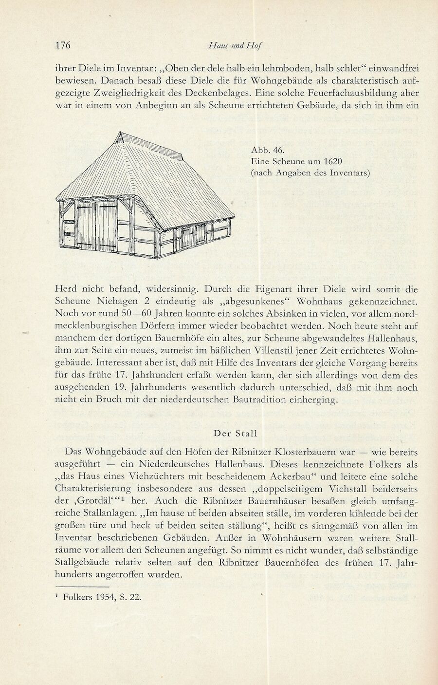 Baumgarten Bentzin 1963 Hof u Wirtschaft Ribn Bauern 176