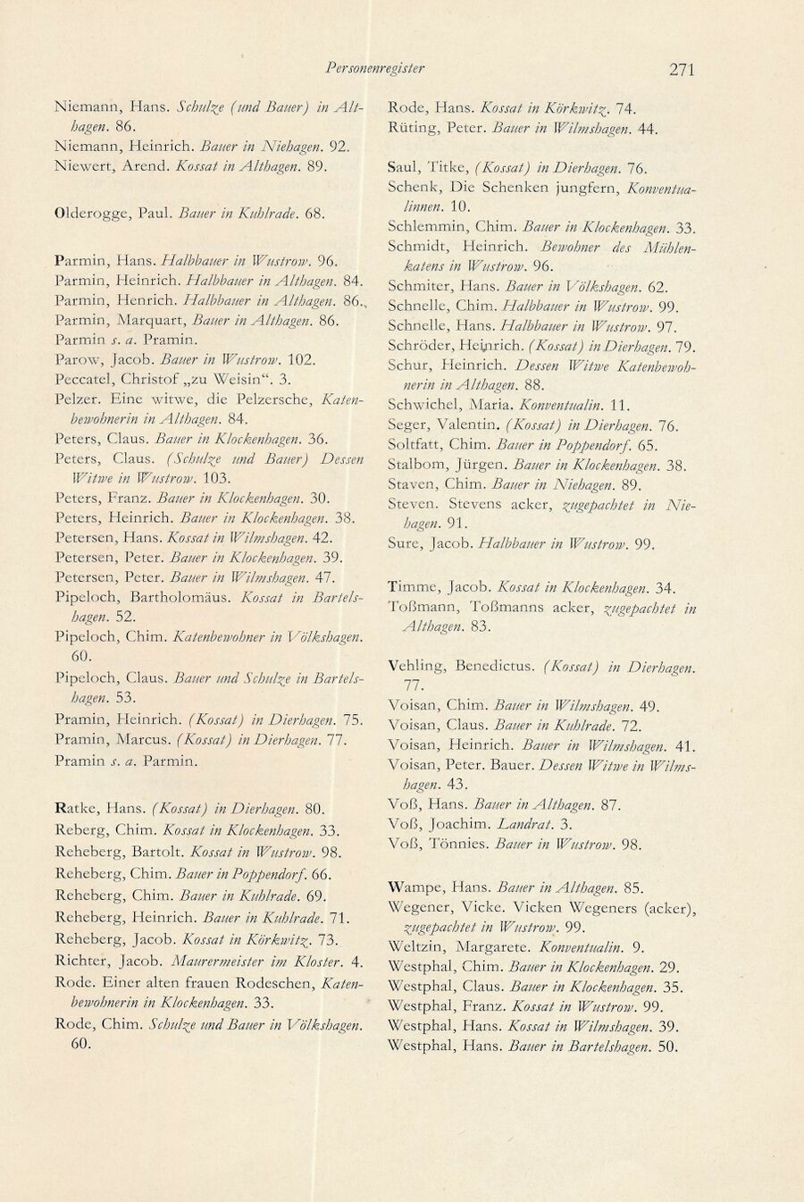 Baumgarten Bentzin 1963 Hof u Wirtschaft Ribn Bauern 271