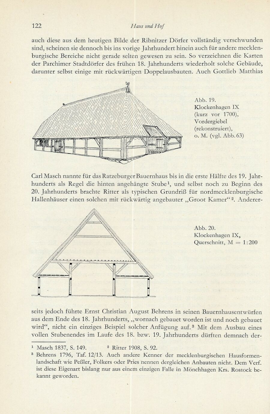 Baumgarten Bentzin 1963 Hof u Wirtschaft Ribn Bauern 122