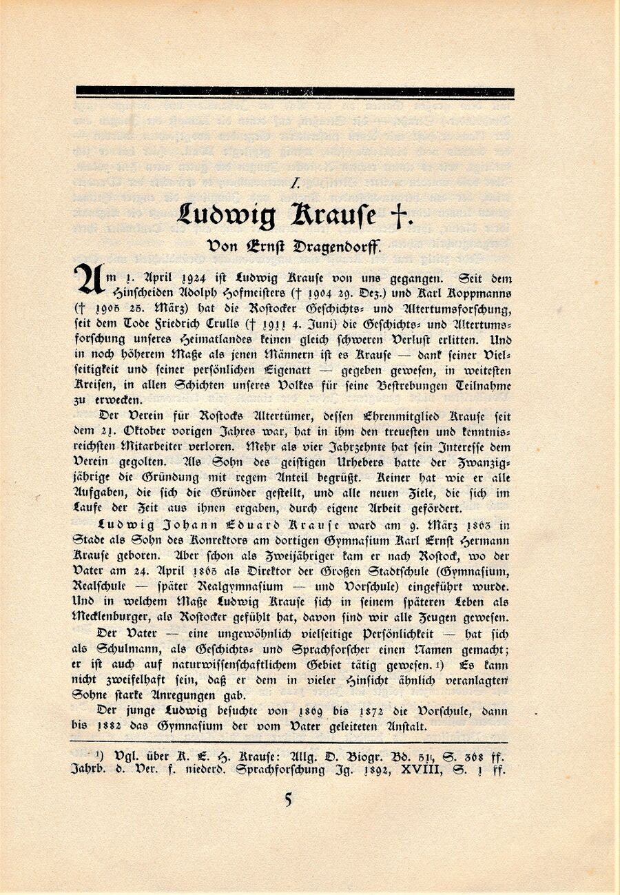 Ludwig Krause v Dragendorf BGR 13 1925 05