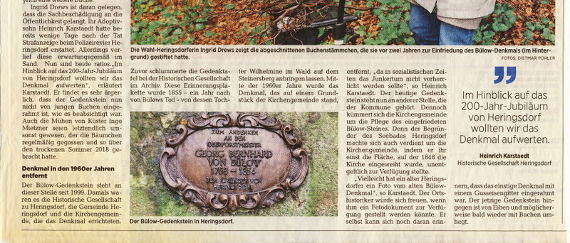 Datei:2019 Bülow Gedenkstein 2.jpg
