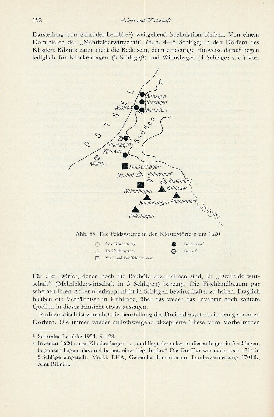 Baumgarten Bentzin 1963 Hof u Wirtschaft Ribn Bauern 192