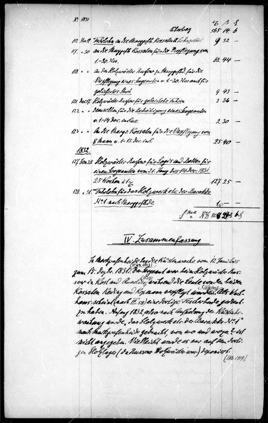 MGH KFC Küstenbewachung Cholera 1831 p121