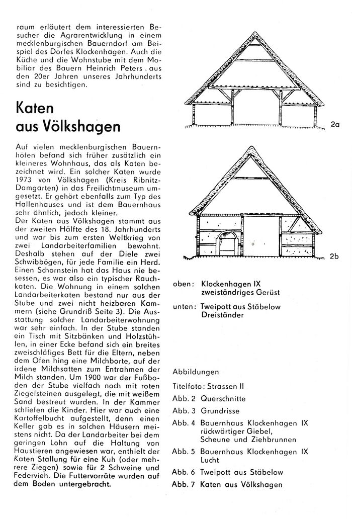 Freilichtmuseum Klockenhagen - Hallenhäuser" 1980 02
