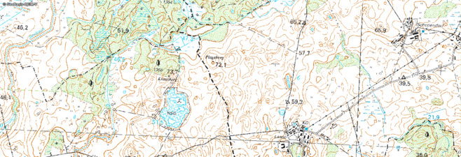 Historische Topographische Karte um 1995
