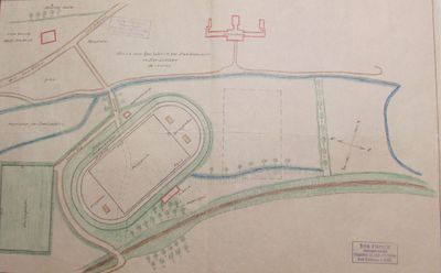 K 82-1/Lageplan Stülower Sportplatz 1927