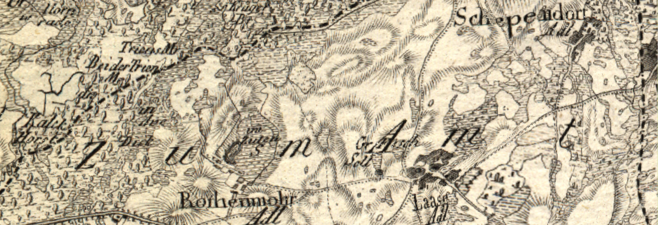 Laase Rothenmoor Schependorf Schmettausche 1788