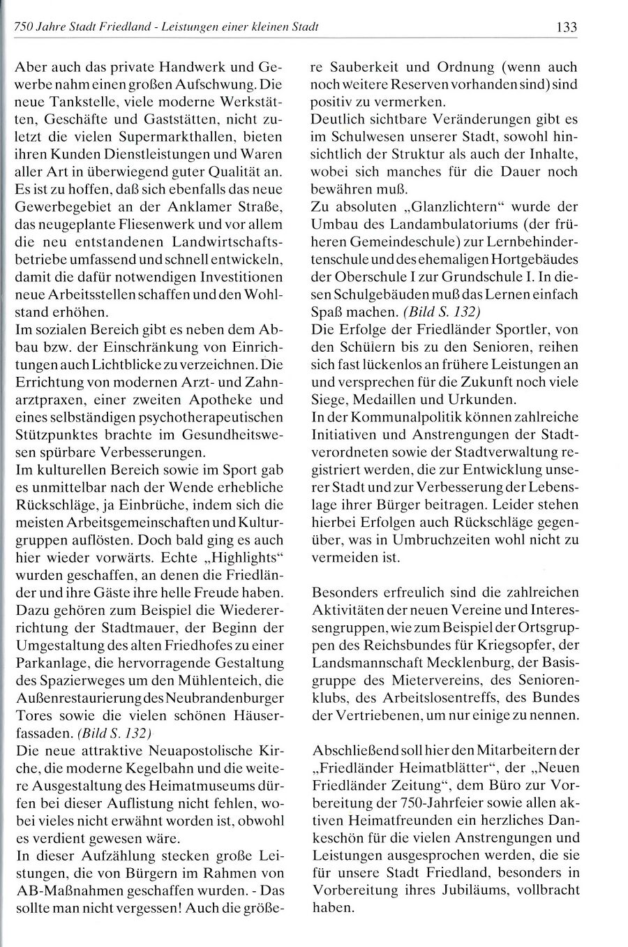 Festschrift 750 Jahre Friedland 1994 133