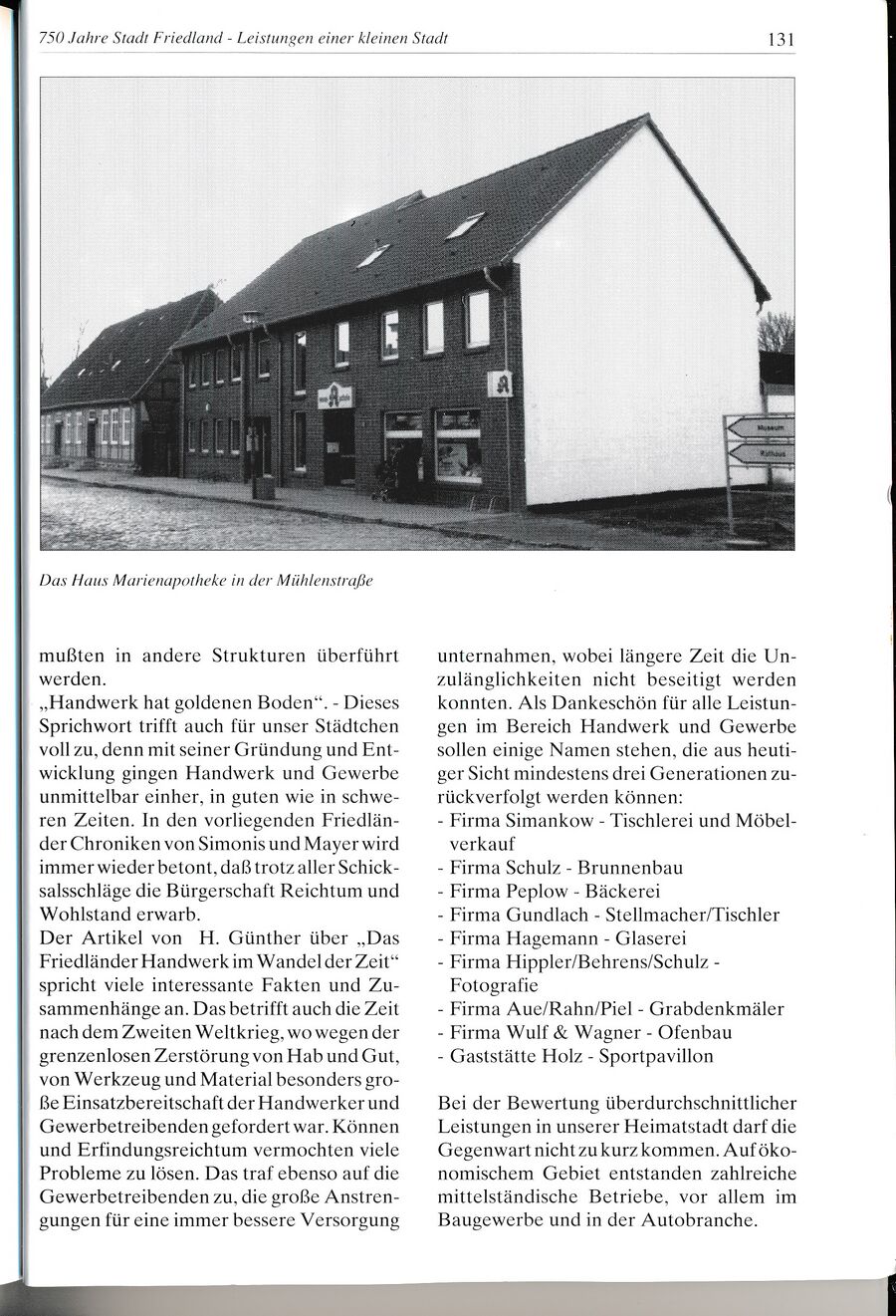 Festschrift 750 Jahre Friedland 1994 131
