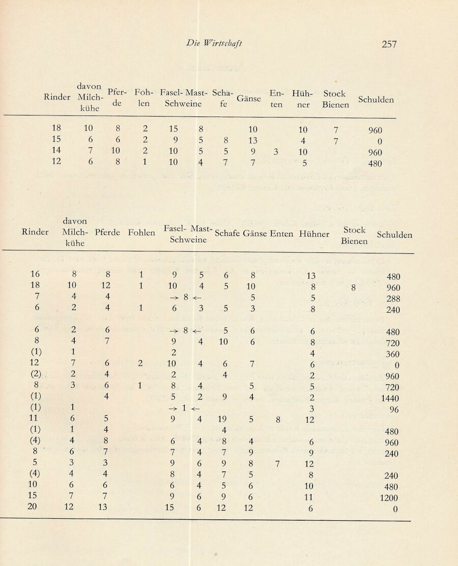 Baumgarten Bentzin 1963 Hof u Wirtschaft Ribn Bauern 257