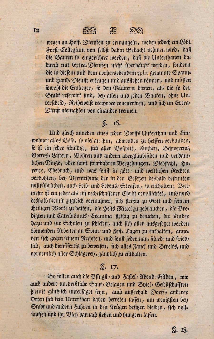 Rövershagen Wirtschaftsordnung 1767 11