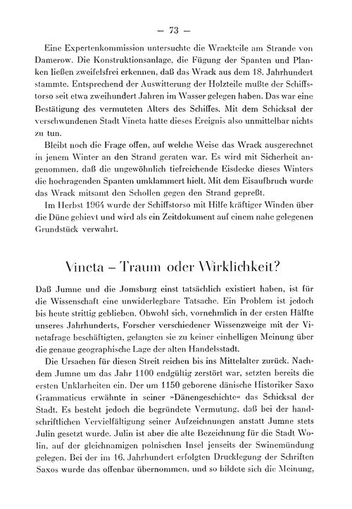 Rackwitz "Geheimnis um Vineta - Legende und Wirklichkeit... 1971 073