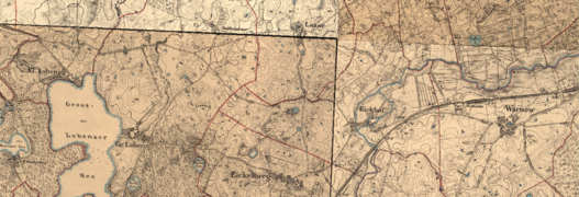 Eickelberg/Eickhof/Laase Messtischblätter 1888