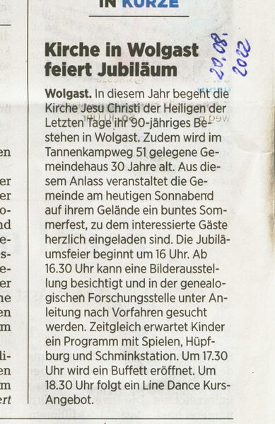 Datei:2022 Wolgast Kirche Mormonen.jpg