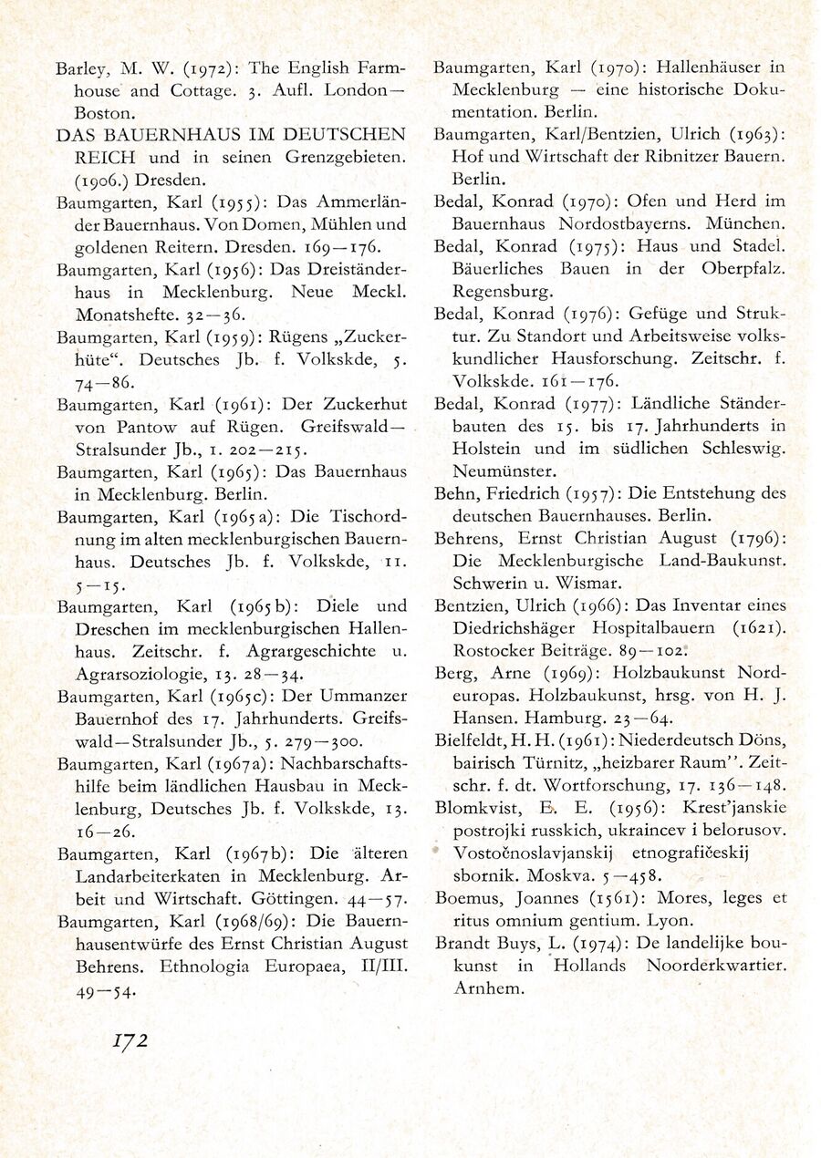 Baumgarten Dt Bauernhaus 1980 Ak 172