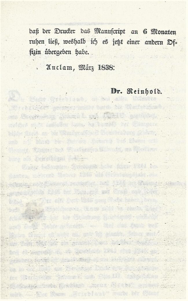 Friedland Reinhold 1838 0f