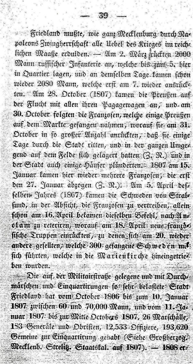 Friedland Reinhold 1838 39