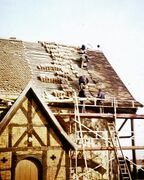 Kirche Karbow – Reparatur des Daches 1985