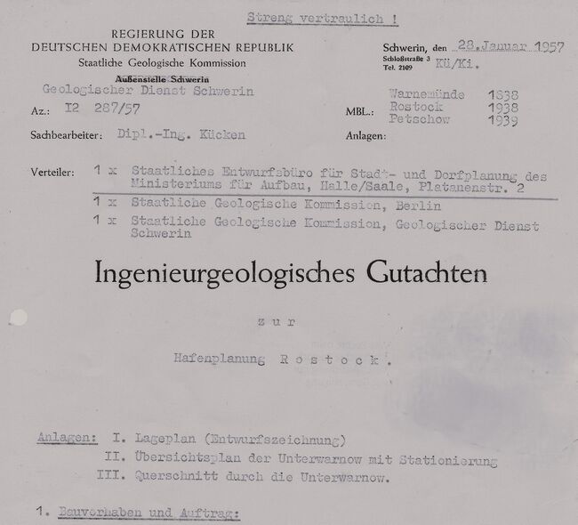 Rostock ÜSH geol Gutachten a Quelle: Archiv Überseehafen