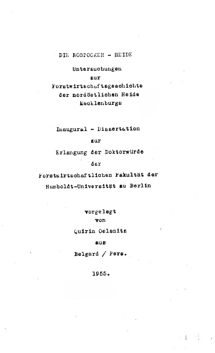 RH Oelsnitz Forstwirtschaftsgeschichte NÖM 1955 001